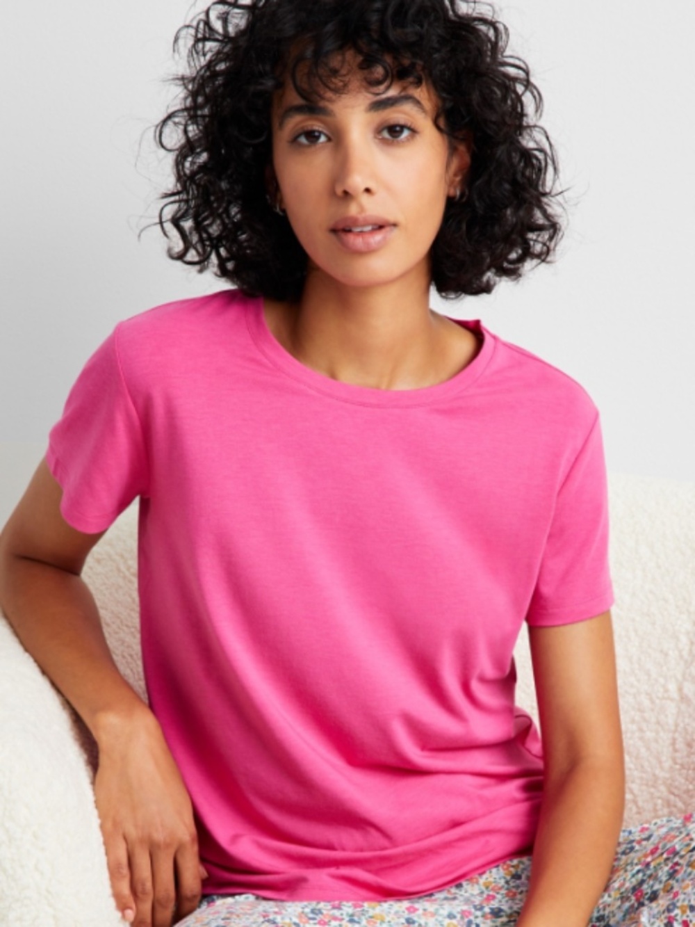 State of Day Women's Cotton Blend Short-Sleeve Sleep Tee